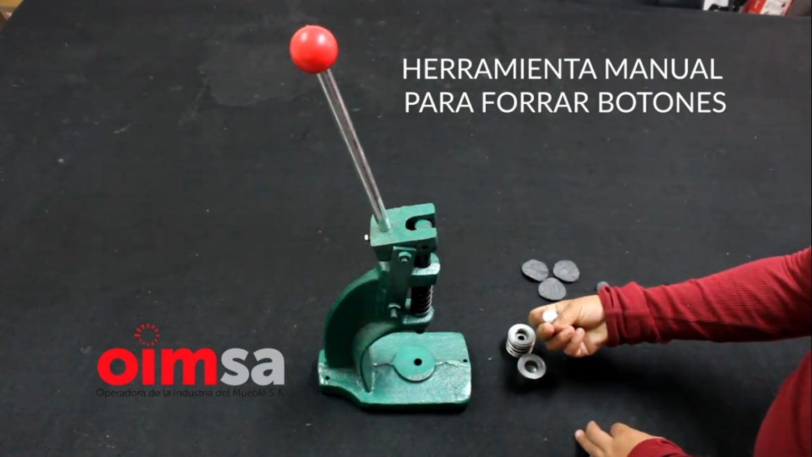 Herramientas para tapizar: ¿manual o semiautomática para forrar botones? -  Oimsa